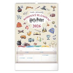 Nástěnný kalendář 2026 Rodinný plánovací Harry Potter