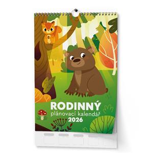Nástěnný kalendář 2026 Rodinný plánovací kalendář