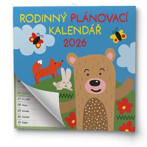 Nástěnný kalendář 2026 Rodinný plánovací kalendář