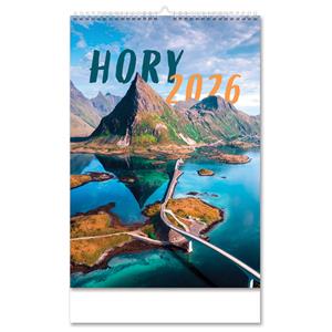 Nástěnný kalendář 2026 slovenský Hory