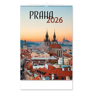 Nástěnný kalendář 2026 slovenský Praha