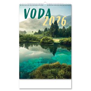 Nástěnný kalendář 2026 slovenský Voda