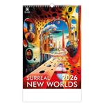 Nástěnný kalendář 2026 - Surreal New Worlds