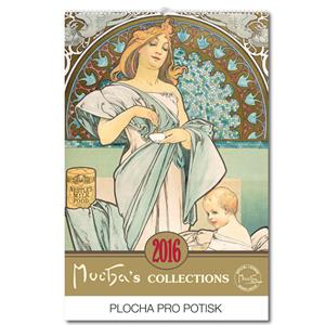 Nástěnný kalendář Alfons Mucha 2016