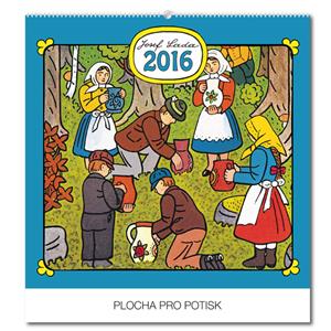 Nástěnný kalendář Josef Lada, V lese 2016