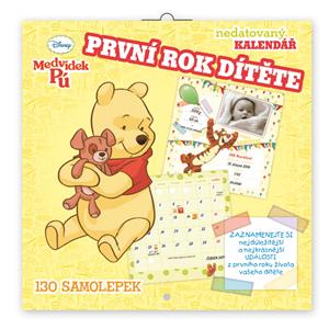 Nástěnný kalendář Medvídek Pú - první rok dítěte 2016
