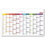 Nástěnný kalendář Plánovací mapa 2023 CZ - 63x100 cm - barevná