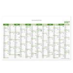 Nástěnný kalendář Plánovací mapa 2027 CZ - 100 x 63 cm - zelená
