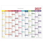 Nástěnný kalendář Plánovací mapa 2027 CZ - 124 x 100 cm - barevná
