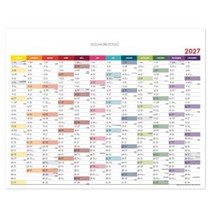 Nástěnný kalendář Plánovací mapa 2027 SK - 100 x 80 cm - barevná