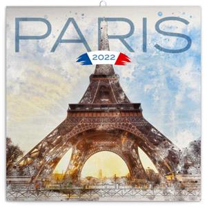 Nástěnný poznámkový kalendář 2022 Paříž