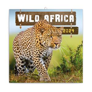 Nástěnný poznámkový kalendář 2024 Divoká Afrika