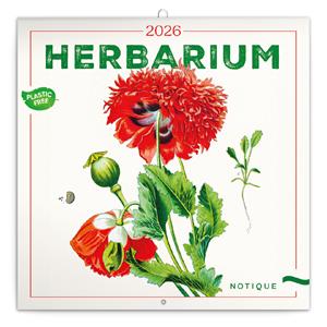 Nástěnný poznámkový kalendář 2026 Herbář