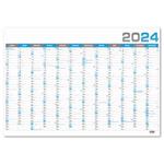 Nástěnný roční kalendář 2024 B1 - Modrá
