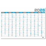 Nástěnný roční kalendář 2026 B1 - modrá