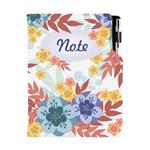 Notes DESIGN A5 linkovaný - Podzimní květiny