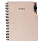 Notes GEP WOOD A5 dřevěný bříza - linkovaný twin wire