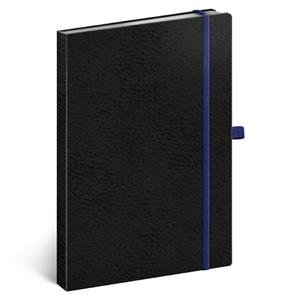 Notes linkovaný A5 - Vivella Classic - černá/modrá