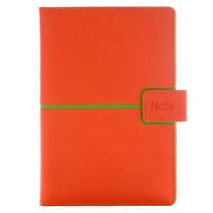 Notes MAGNETIC A5 čtverečkovaný - oranžová/zelená