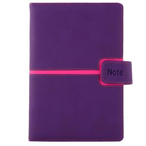 Notes MAGNETIC A5 linkovaný - fialová/růžová