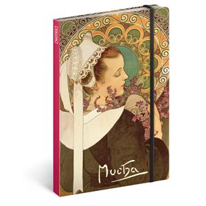 Notes nelinkovaný A5 - Alfons Mucha - Vřes