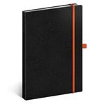 Notes tečkovaný A5 - Vivella Classic - černá/oranžová