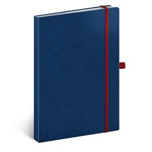Notes tečkovaný A5 - Vivella Classic - modrá/červená