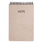 Notes TOP WOOD A5 na výšku dřevěný bříza - linkovaný twin wire