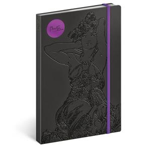 Notes - zápisník Ametyst/A. Mucha A5 - linkovaný