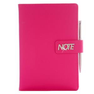 Notes - zápisník BRILIANT A5 linkovaný - růžová