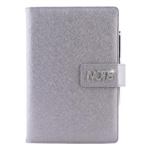 Notes - zápisník BRILIANT B6 linkovaný - stříbrná