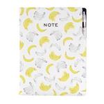 Notes - zápisník DESIGN A4 čtverečkovaný - Banán