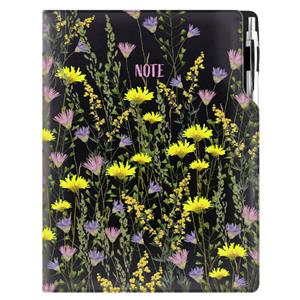 Notes - zápisník DESIGN A4 čtverečkovaný - černá - Louka