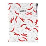 Notes - zápisník DESIGN A4 čtverečkovaný - Chilli