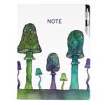 Notes - zápisník DESIGN A4 čtverečkovaný - Houby