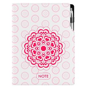 Notes - zápisník DESIGN A4 čtverečkovaný - Mandala červený