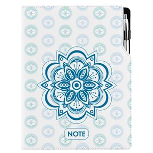 Notes - zápisník DESIGN A4 čtverečkovaný - Mandala modrý