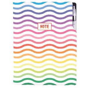Notes - zápisník DESIGN A4 linkovaný - Barvy