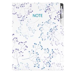 Notes - zápisník DESIGN A4 linkovaný - Luční kvítí