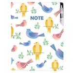 Notes - zápisník DESIGN A4 linkovaný - Ptáci
