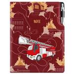 Notes - zápisník DESIGN A4 nelinkovaný - bordó - Hasič