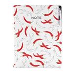 Notes - zápisník DESIGN A4 nelinkovaný - Chilli