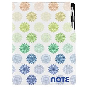 Notes - zápisník DESIGN A4 nelinkovaný - Mandala barevný