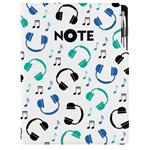 Notes - zápisník DESIGN A4 nelinkovaný - Music