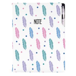 Notes - zápisník DESIGN A4 nelinkovaný - Pírka