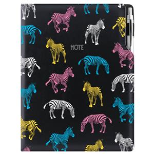 Notes - zápisník DESIGN A4 tečkovaný - černá - Zebra