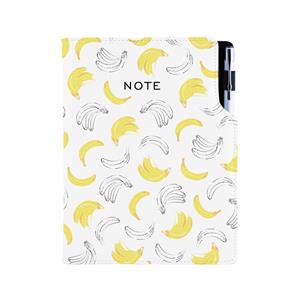 Notes - zápisník DESIGN A5 čtverečkovaný - Banán