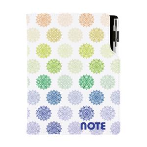 Notes - zápisník DESIGN A5 čtverečkovaný - Mandala barevný