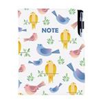 Notes - zápisník DESIGN A5 čtverečkovaný - Ptáci