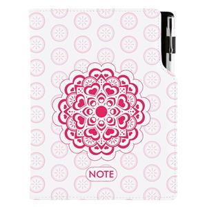 Notes - zápisník DESIGN A5 linkovaný - Mandala červený